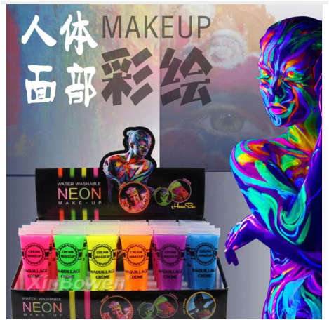 Neon Makeup In Face Paint & Stage Makeup