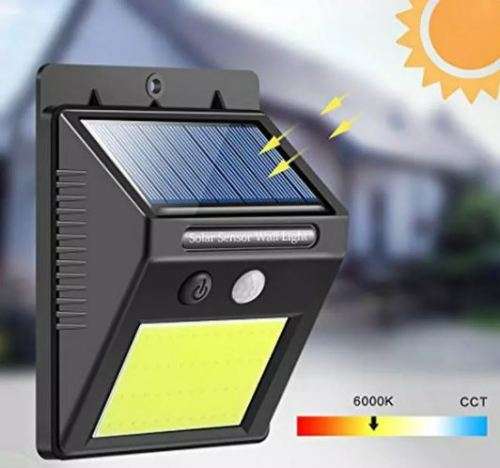 48 LED COB Solar Power PIR Motion Sensor Wall Light Outdoor Garden Waterproof Lamp