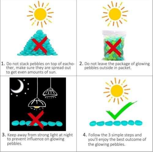 GLOW IN THE DARK STONES