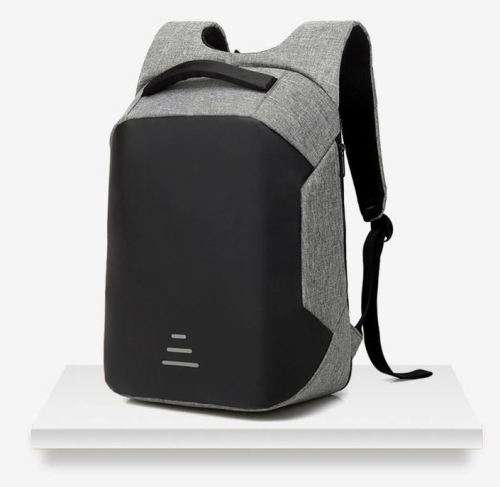 2019 men's waterproof USB charging laptop back pack bag