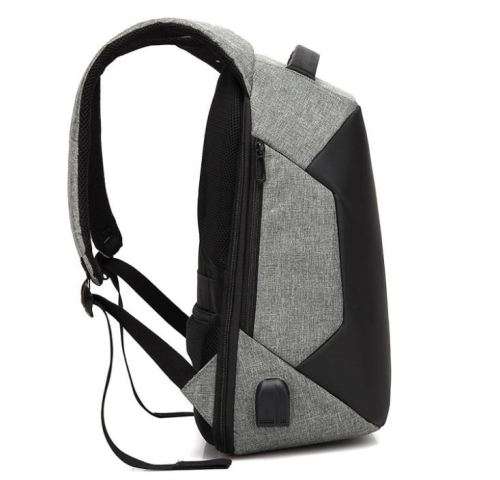 2019 men's waterproof USB charging laptop back pack bag