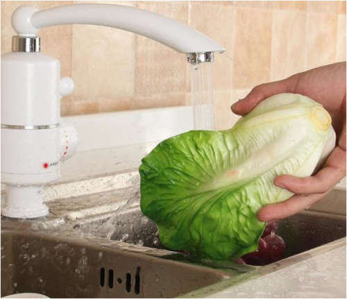 Electric heating water faucet