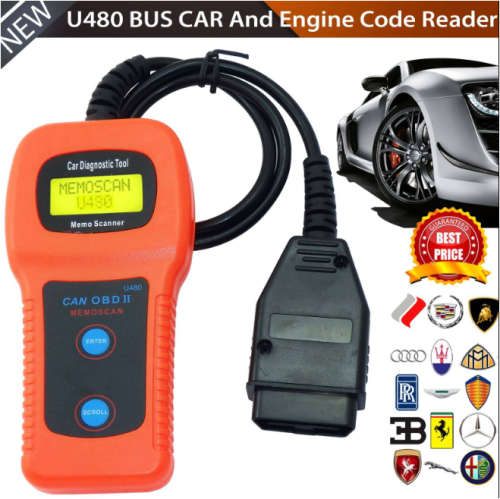 Car-Care U480 OBD2 OBDII OBD-II MEMO Scan MEMOSCAN LCD Car AUTO Truck Diagnostic Scanner Fault Code
