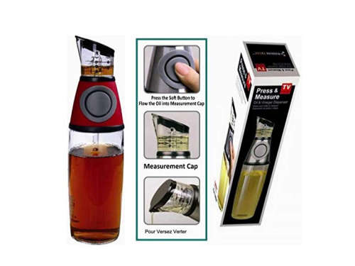 PRESS & MEASURE 500ML OIL & VINEGAR DISPENSER