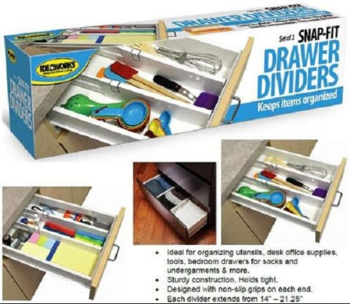 SET OF 2 DRAWER DIVIDERS