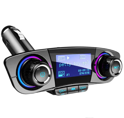 Wireless Handsfree FM Transmitter Bluetooth Car Charger AUX Audio MP3 Player Kit