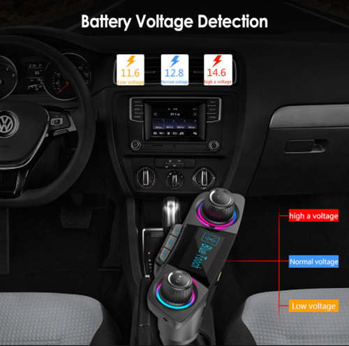 Wireless Handsfree FM Transmitter Bluetooth Car Charger AUX Audio MP3 Player Kit