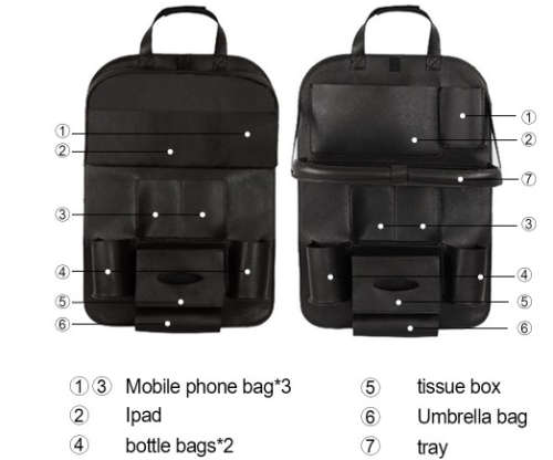 FOLDING DINNER POSTURE BACK HANGING ORGANISER