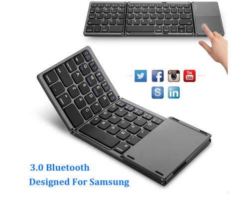 Mini Foldable Touch 3.0 bluetooth Keyboard For Samsung Dex Win/iOS/Android System