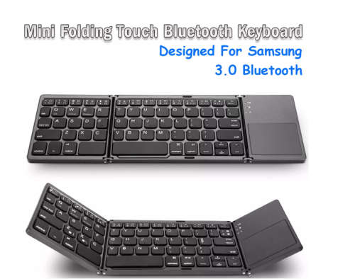 Mini Foldable Touch 3.0 bluetooth Keyboard For Samsung Dex Win/iOS/Android System