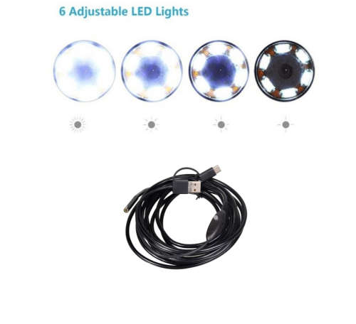 3 IN 1 TYPE -C & Micro usb & PC Endoscope ( 5M)