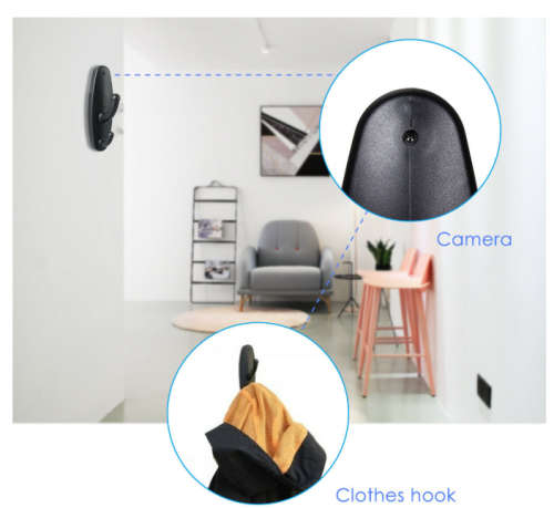 CLOTHES HOOK HIDDEN SPY CAMERA