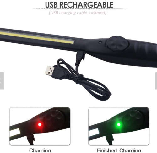 Multi-Functional USB Rechargeable portable magnetic Ultra Bright COB Magnetic Slim car Inspection Li