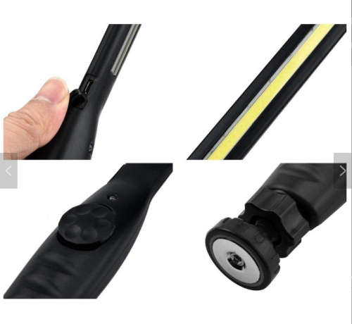Multi-Functional USB Rechargeable portable magnetic Ultra Bright COB Magnetic Slim car Inspection Li