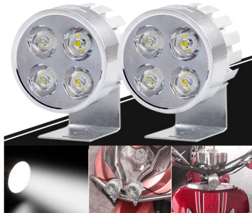 MOTORCYCLE LED LIGHTS SILVER COLOR