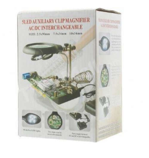 5 led auxiliary clip magnifier interchangeable