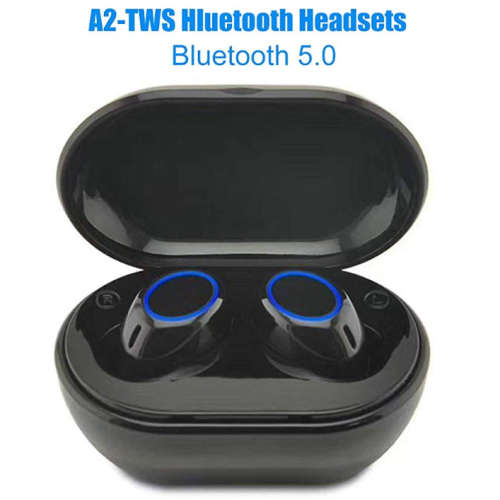 A2-TWS Bluetooth V5 Headset Wireless Earphones Earbud Stereo In-Ear Headphones