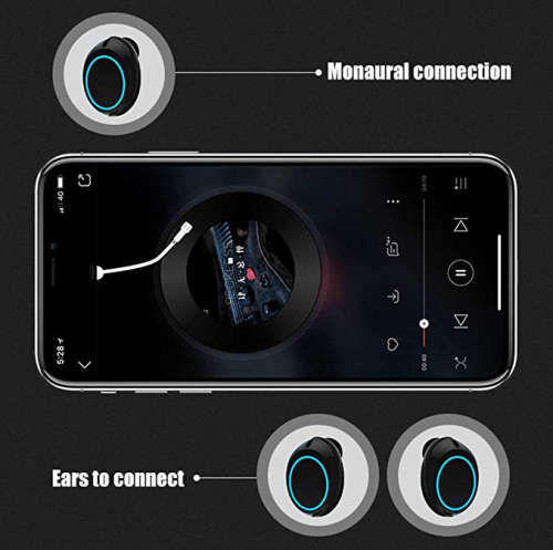 A2-TWS Bluetooth V5 Headset Wireless Earphones Earbud Stereo In-Ear Headphones