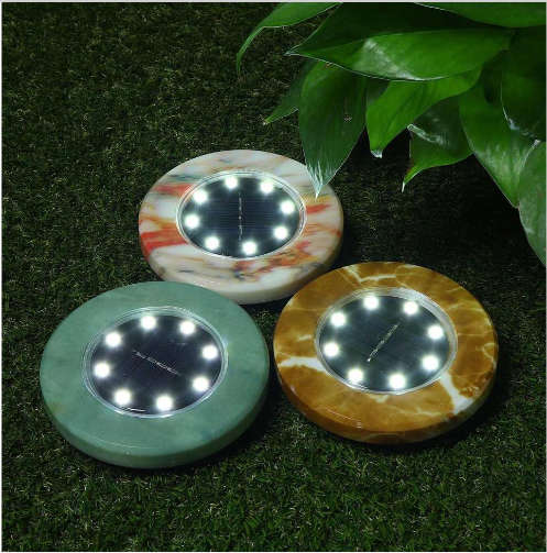 8 LED SOLAR POWERED GROUND LIGHT