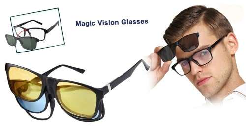 Magic Vision 3 in 1 Magnetic Glasses