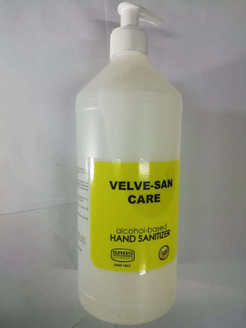 VELVE SAN CARE ALCOHOL BASED HAND SANITIZER 750ml (deliver though lock-down )