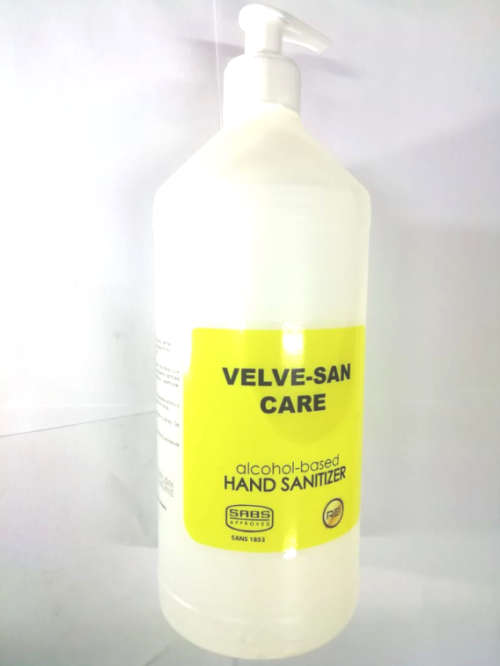 VELVE SAN CARE ALCOHOL BASED HAND SANITIZER 750ml (deliver though lock-down )