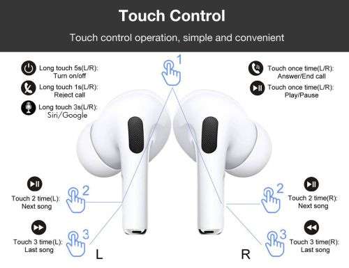 Good Quality Sound White Pods Pro (Active Noise Cancellation)