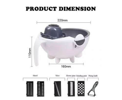 Wet Basket Vegetable Cutter Multi-functional Vegetables Chopper