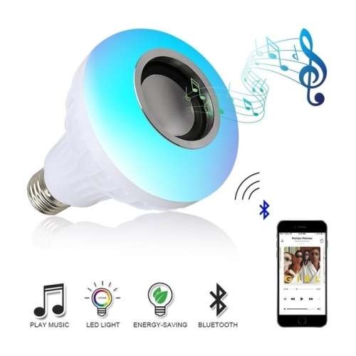 E27 LED RGB Music Bulb with Smart Wireless Bluetooth Speaker