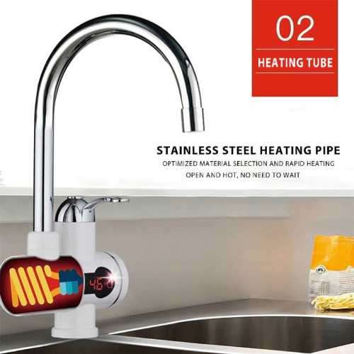 Andowl Fast Water Heating Faucet Tap With Shower Head