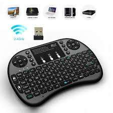 Wireless QWERTY RGB Backlit 2.4GHz Touchpad Keyboard Air Mouse