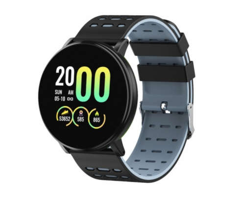 D19 1.3INCH COLOR SCREEN HEART RATE BLOOD PRESSURE OXYGEN MONITOR IP68 WATERPROOF SMART WATCH