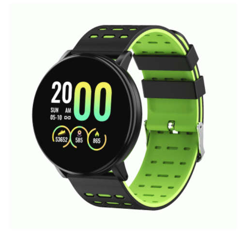 D19 1.3INCH COLOR SCREEN HEART RATE BLOOD PRESSURE OXYGEN MONITOR IP68 WATERPROOF SMART WATCH
