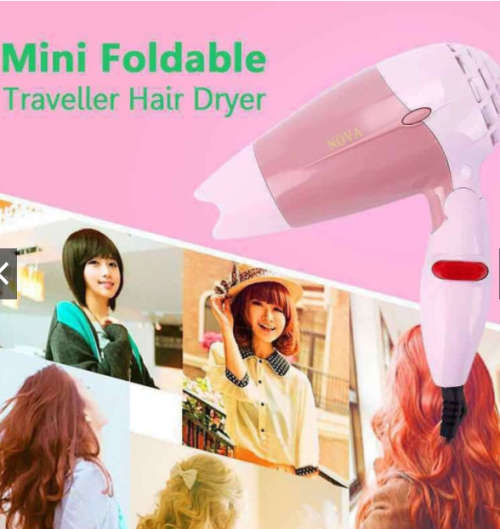 NOVA NV662 Foldable Mini Travel Hair Dryer Compact Blower