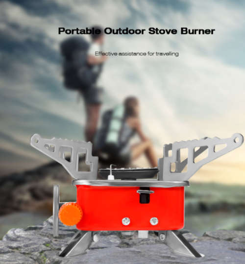 Camping Use Gas-Powered Portable Card Type Stove
