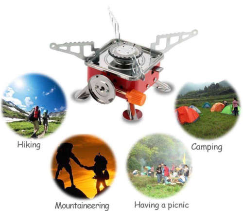 Camping Use Gas-Powered Portable Card Type Stove