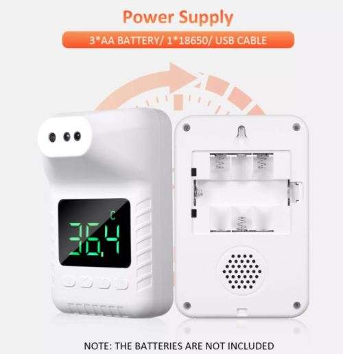Non-contact Wall Mount Smart Sensor Portable Automatic Body Temperature Detector