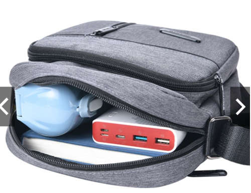 Men Pocket Front Design Square Bag