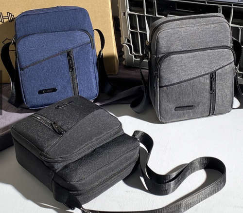 Men Pocket Front Design Square Bag