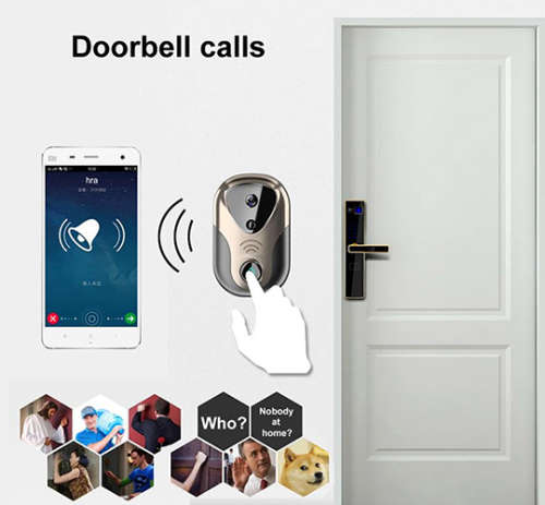 163Eye L1-NJ Smart Visual WIFI 1.3MP Network HD Intercom Doorbell Support Micro SD Card & Night Viso