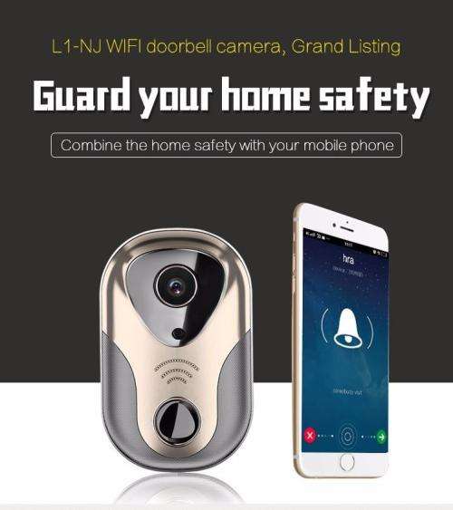 163Eye L1-NJ Smart Visual WIFI 1.3MP Network HD Intercom Doorbell Support Micro SD Card & Night Viso