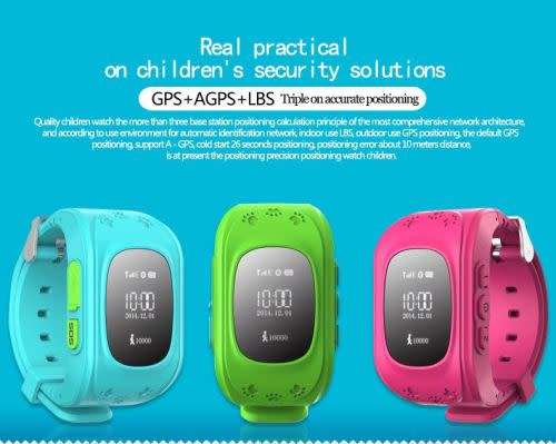 Smart Children Kid Safe GPS Tracker Watch Wrist watch SOS Anti-Lost for Children