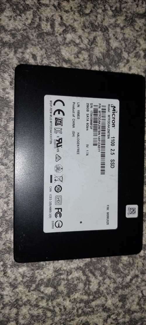 LATE ENTRY - Micron MTFDDAK256TBN 256GB SATA Solid State Drive