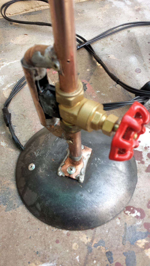 Stop- Cock Copper Pipe Lamp