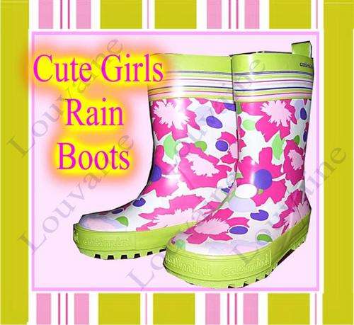 Cute Girls Rain Boots