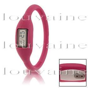 Sports Slim Digital Watch Pink