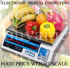 ELECTRONIC DIGITAL COMPUTING FOOD PRICE WEIGHT SCALE