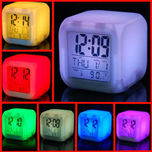 LED Color Changing Alarm Clock