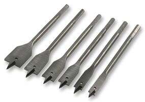 6Pc Flat Wood Bit Set