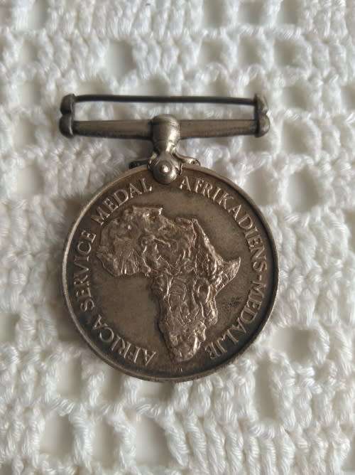 WW II Africa Service Medal issued to W151414 HJ Otten
